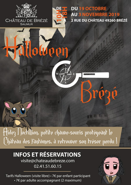 affiche chateau de brézé halloween 2019